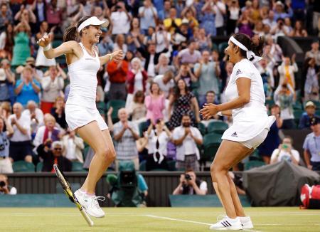 テニス、女子複はヒンギス組優勝