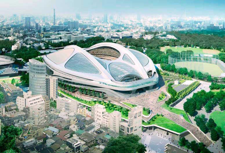 　新国立競技場のイメージ（日本スポーツ振興センター提供）