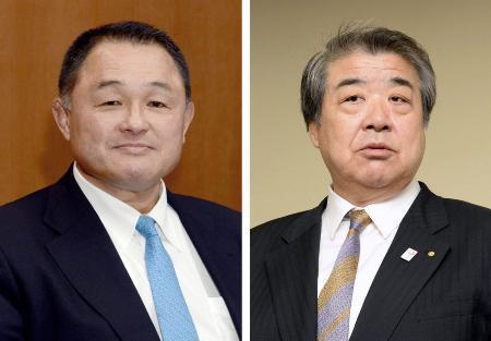 　山下泰裕氏（左）、上村春樹氏