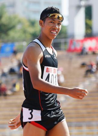 　ジュニア男子１００メートルで準決勝を体調不良を理由に棄権したサニブラウン・ハキーム＝パロマ瑞穂