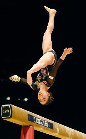 世界体操へ日本女子が会場練習