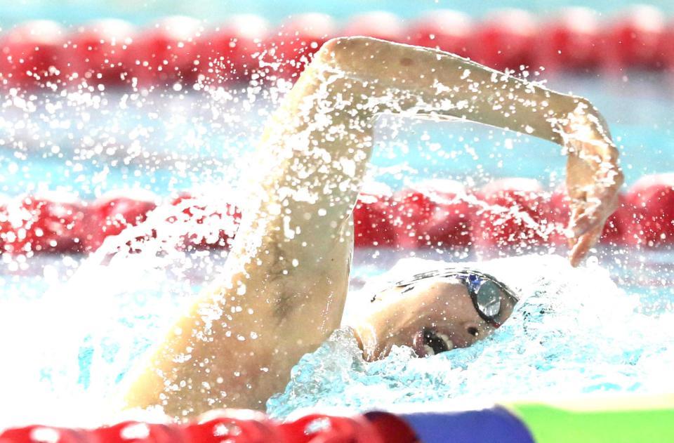 　復帰戦で優勝を果たした萩野公介