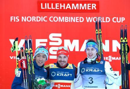 ノルディック複合、渡部暁が２位