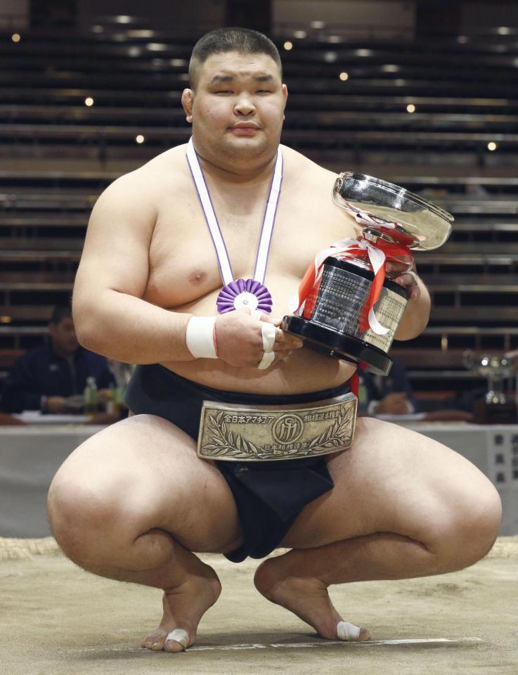 　優勝した日大のバーサンスレン・トゥルボルド