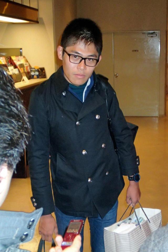 福岡国際マラソンから一夜明け宿舎を出る川内優輝