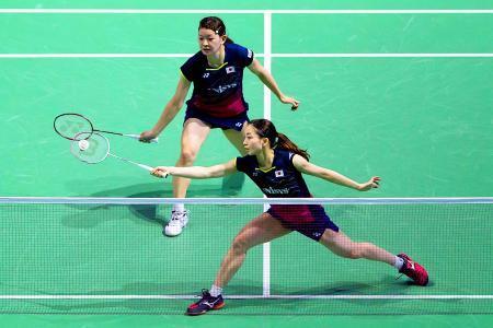 バドミントン高橋、松友組が勝利