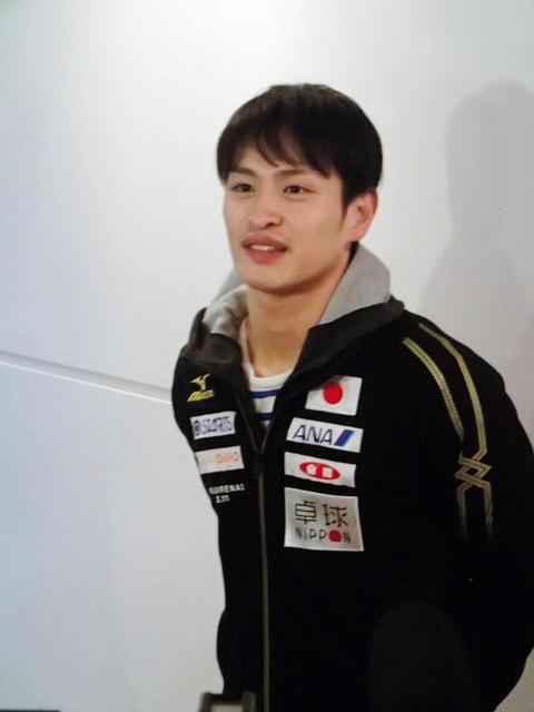 男子ダブルスＶ大島が帰国