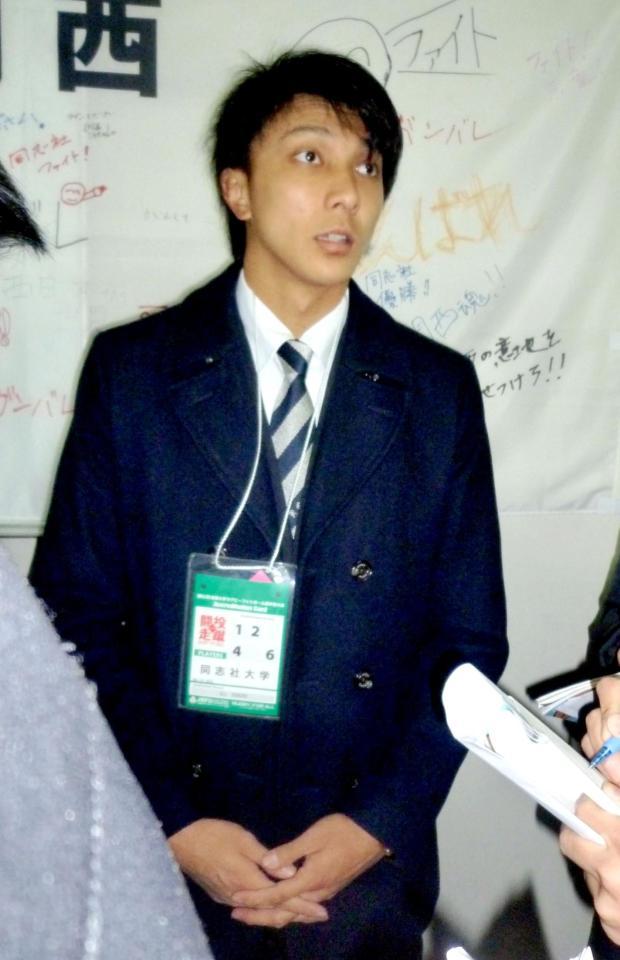 　２トライを決めた同大・松井