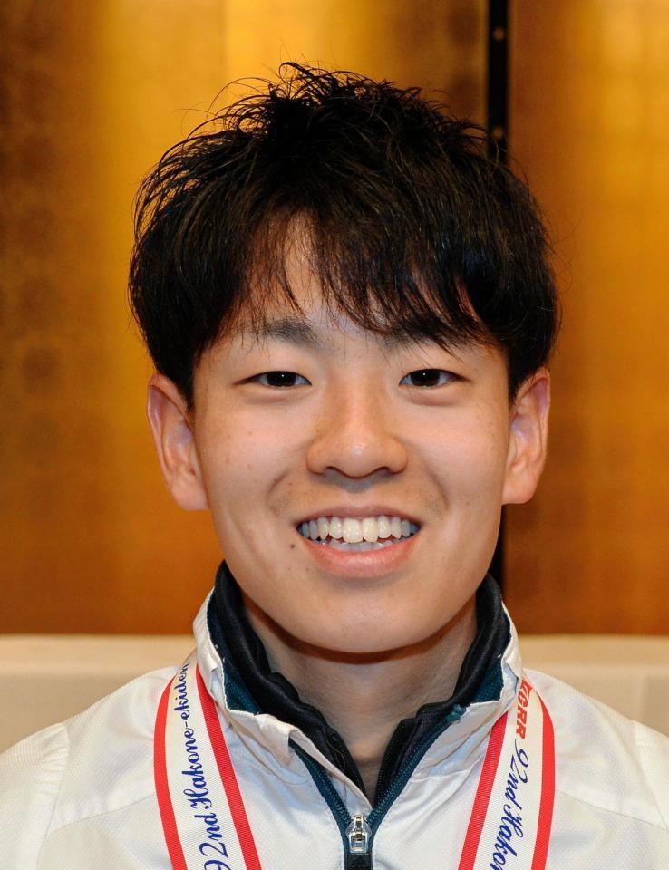 青学大・神野大地＝東京・大手町