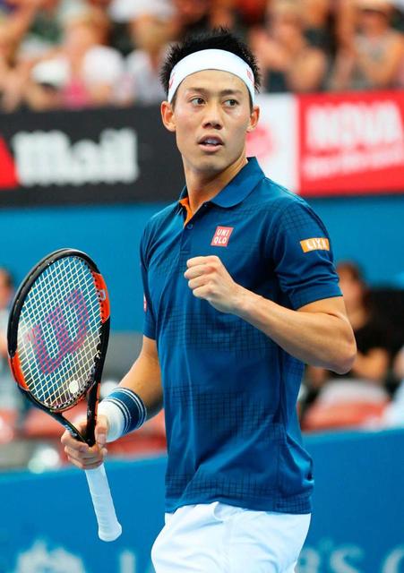 錦織ストレート勝ちで４年連続８強入り