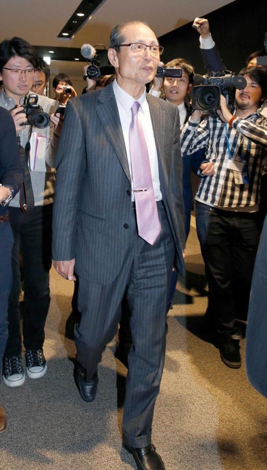 　２０２０年東京五輪・パラリンピックのエンブレム委員会を終えた王貞治さん