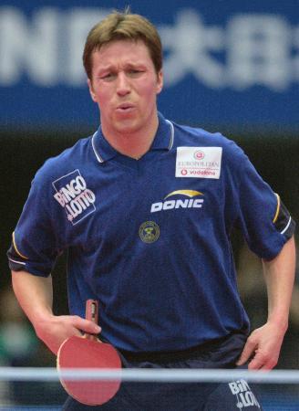 　２００１年に大阪で開催された世界卓球選手権に出場した時のワルドナー