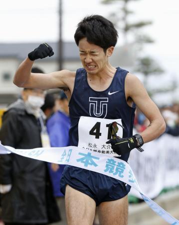 ２０キロ競歩、松永初の五輪代表