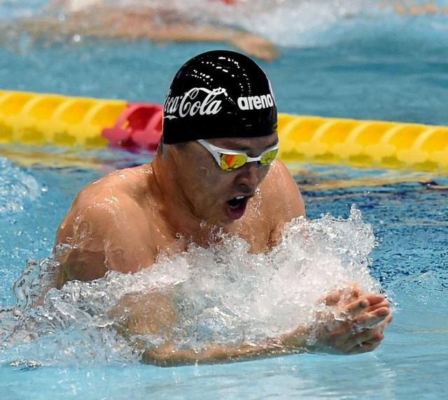 北島康介ビビッた　髭剃って準決勝へ