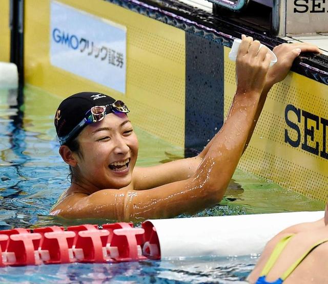 池江、自身の日本記録を０・０１秒更新