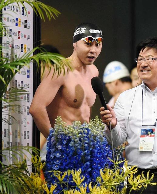 北島５連続五輪へ全体１位で決勝へ