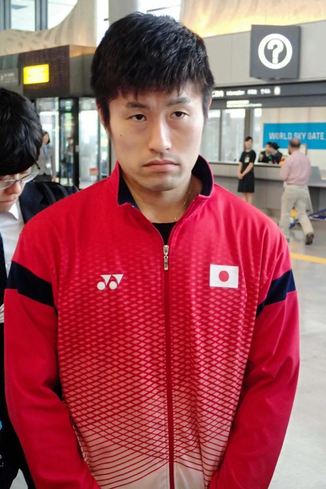 　五輪切符への思いを語る佐々木翔