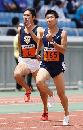 桐生祥秀、予選は10秒47