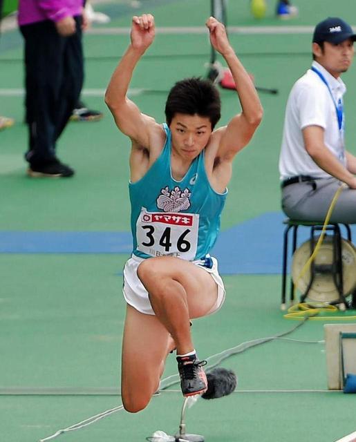 三段跳び山下　ミスで五輪内定得られず