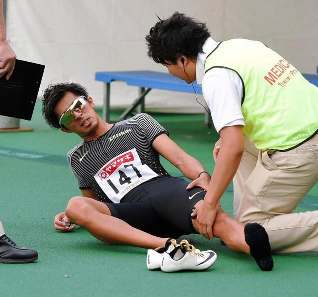 陸上男子２００・藤光　リオ有力が負傷