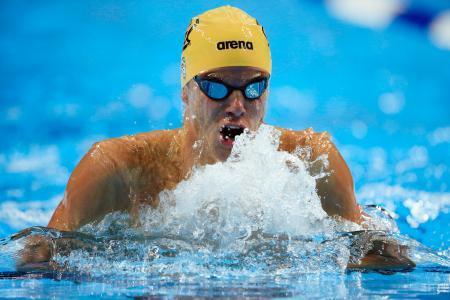 　競泳のリオデジャネイロ五輪米国代表選考会で、男子２００メートル平泳ぎを制したジョシュ・プリノ＝オマハ（ＡＰ＝共同）