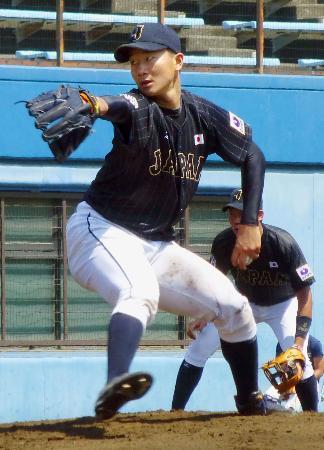 日米大学野球の練習試合実施