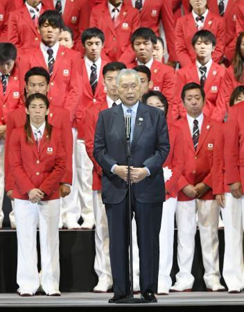 森喜朗会長、国歌独唱に疑問