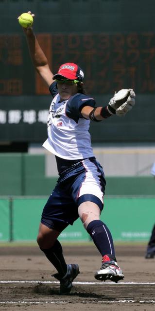 上野由岐子が２回無失点　東京五輪に向け「神様が頑張れと言ってくれている」