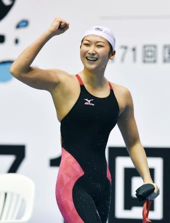 競泳池江、５０ｍ自由形で日本新