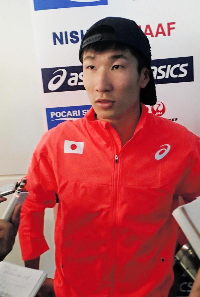 　フランスへ出発した桐生祥秀