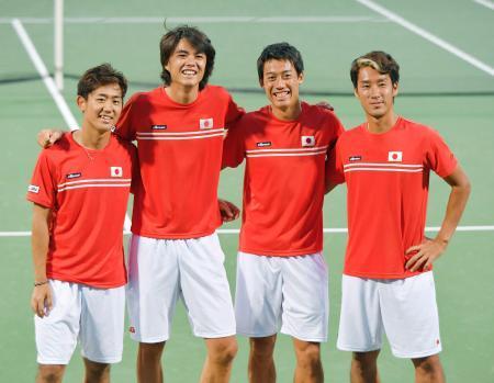 テニス、日本は５戦全勝で終える