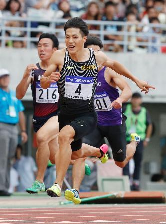 陸上、山県が１０秒０３で初優勝