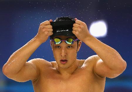　短水路（２５メートルプール）で争う競泳のワールドカップ（Ｗ杯）第５戦第１日に出場した瀬戸大也＝４日、ドバイ（ゲッティ＝共同）