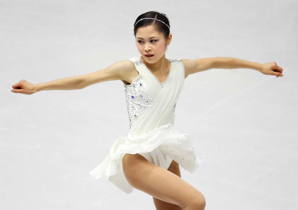 　女子で３位になった宮原知子のフリー（共同）