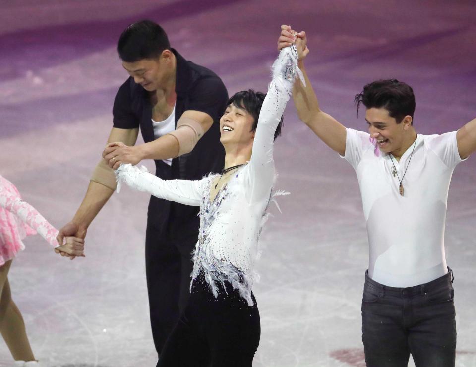 　笑顔の羽生結弦