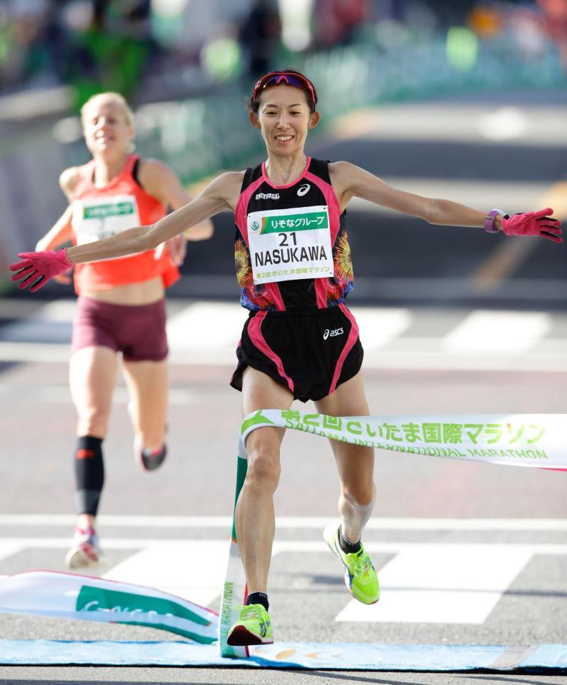 日本人最高の５位でゴールする那須川瑞穂