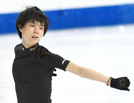 　男子ＳＰに向け、最終調整する羽生結弦（共同）