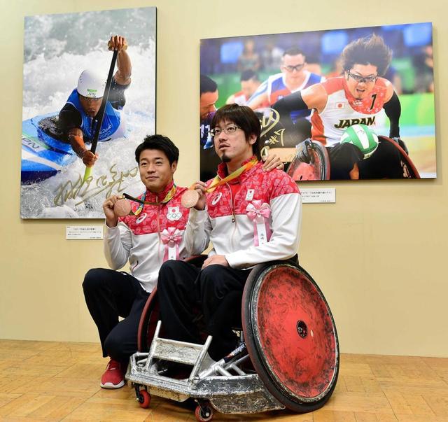 リオ銅２戦士が「２０１６年報道写真展」に登場