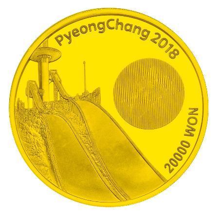 　予約販売される２０１８年平昌冬季五輪の公式記念金貨