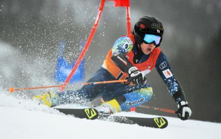 国体アルペン少年男子は若月Ｖ スキー競技会最終日