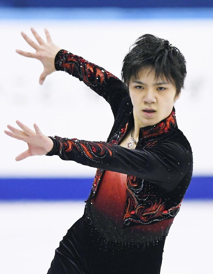 　３位となった宇野昌磨のフリー演技＝江陵（共同）