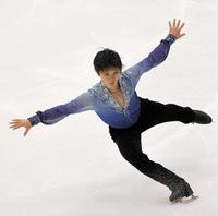 熱演する宇野昌磨＝真駒内セキスイハイムアイスアリーナ