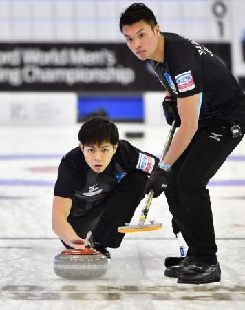 カーリング、軽井沢クは４勝３敗 世界選手権第４日