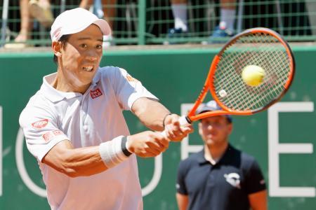 錦織、準決勝で敗れる ジュネーブＯＰテニス