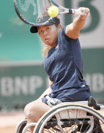 上地、国枝が準決勝へ 全仏テニス車いすの部