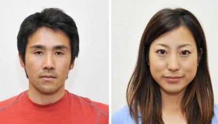 　結婚した大岩義明選手（左）と武田麗子選手