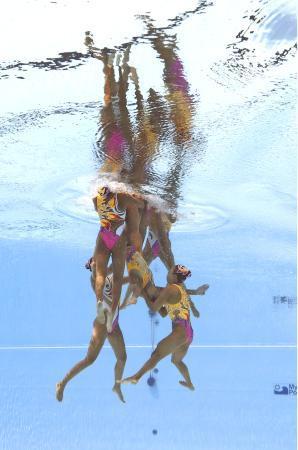 シンクロ日本はチームＦＲ４位 世界水泳第８日
