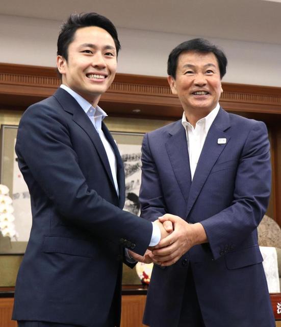 フェンシング・太田新会長が森田健作千葉県知事を訪問「最高の五輪にしたい」