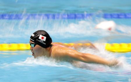 競泳世界ジュニア、長谷川が２位 女子２００バタフライ