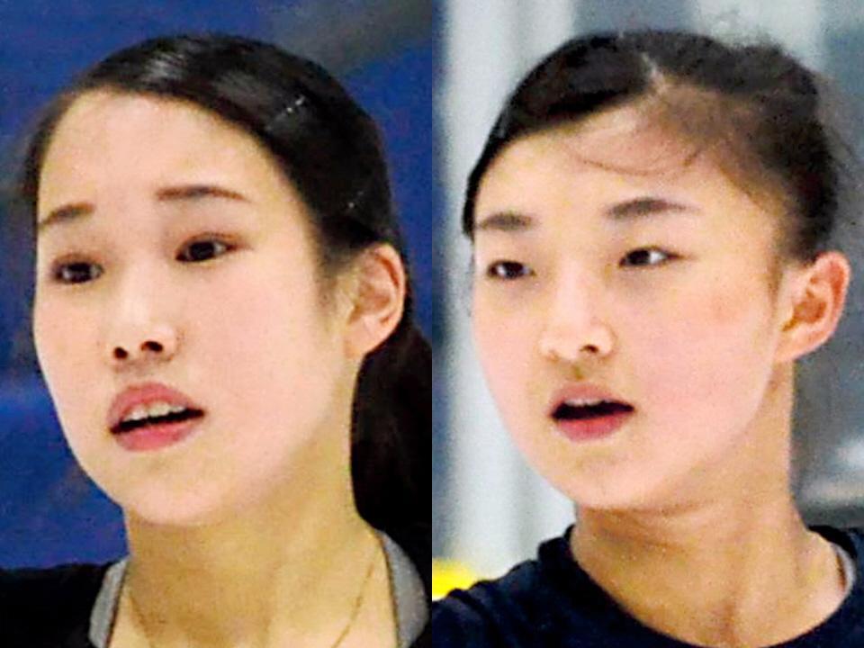 三原舞依（左）と坂本花織